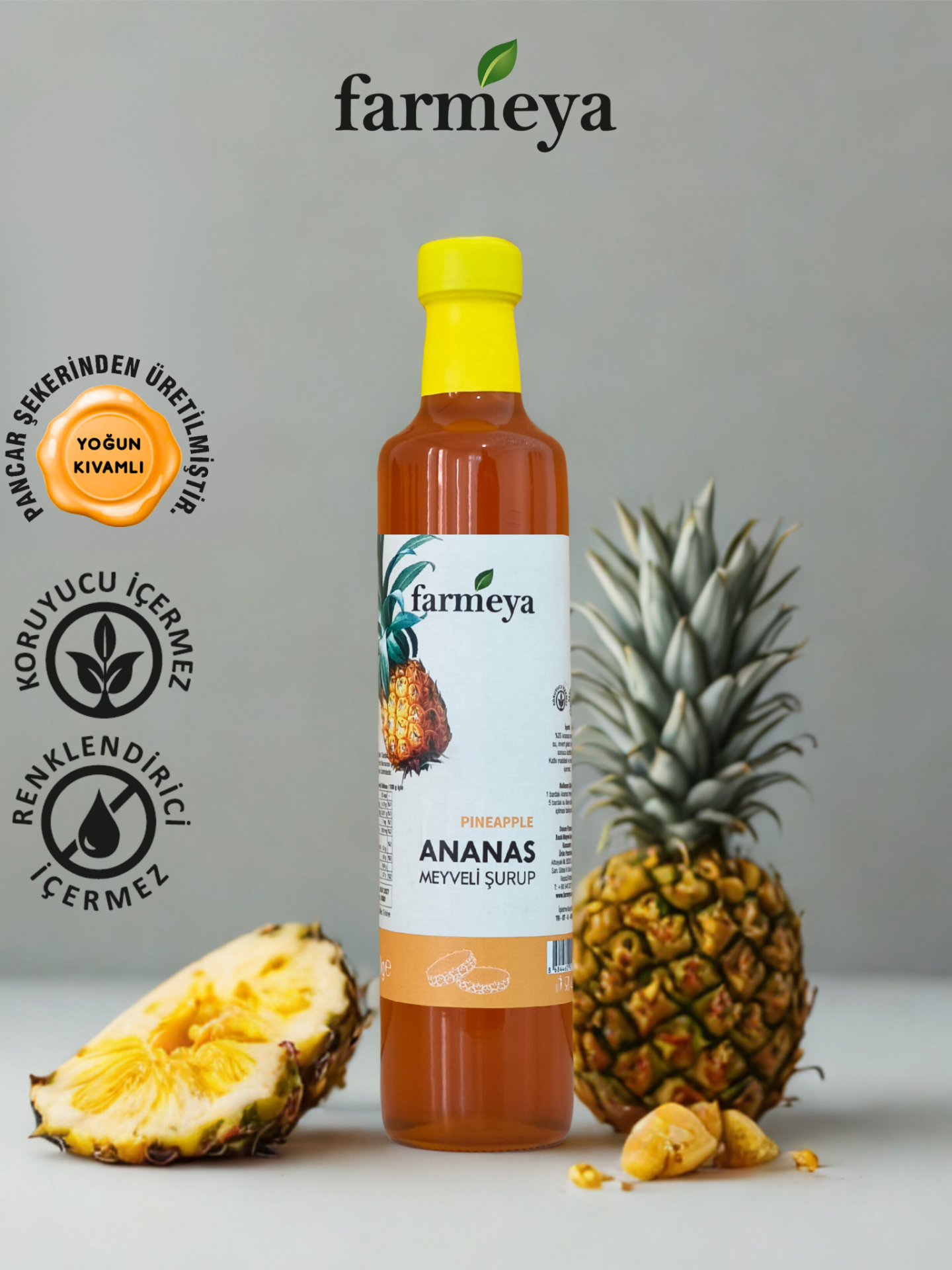Ananas Özü 700gr - Ananas Meyveli Şurup