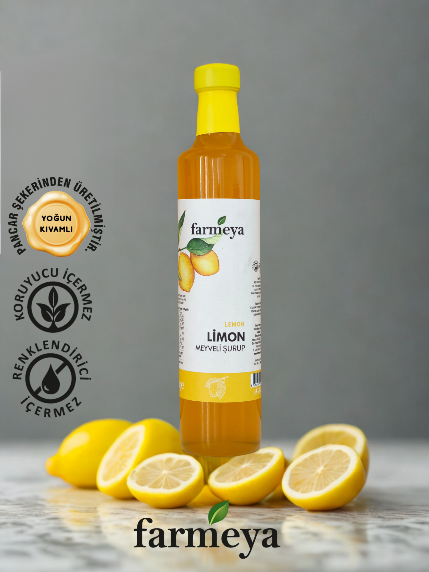 Limon Özü 700gr - Limon Meyveli Şurup
