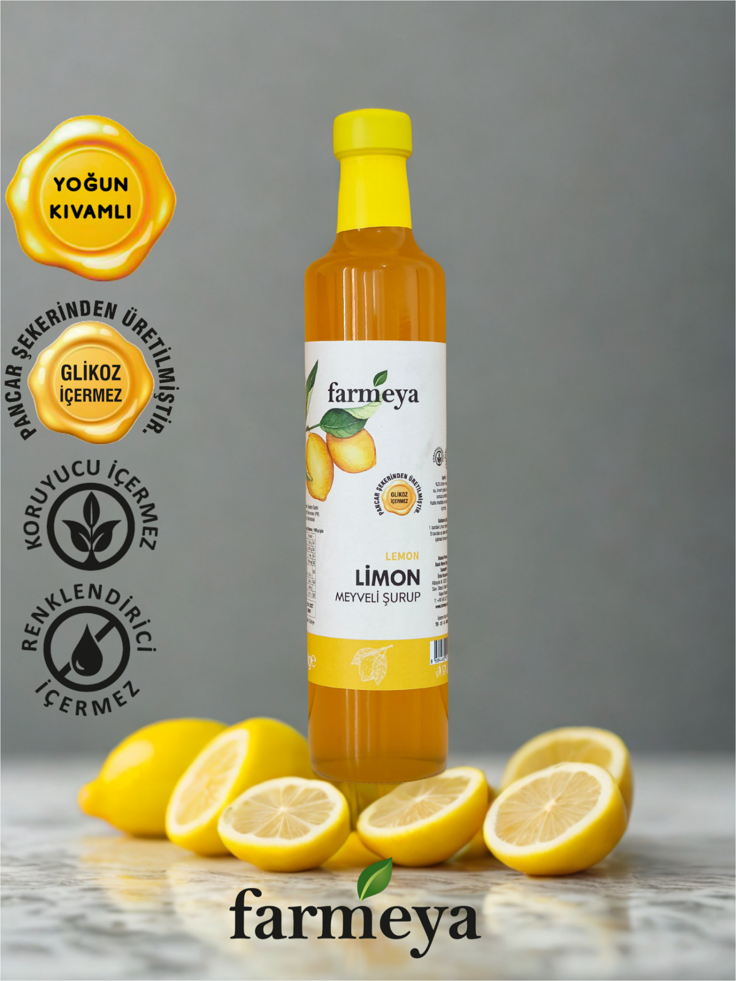Limon Özü 700gr - Limon Meyveli Şurup